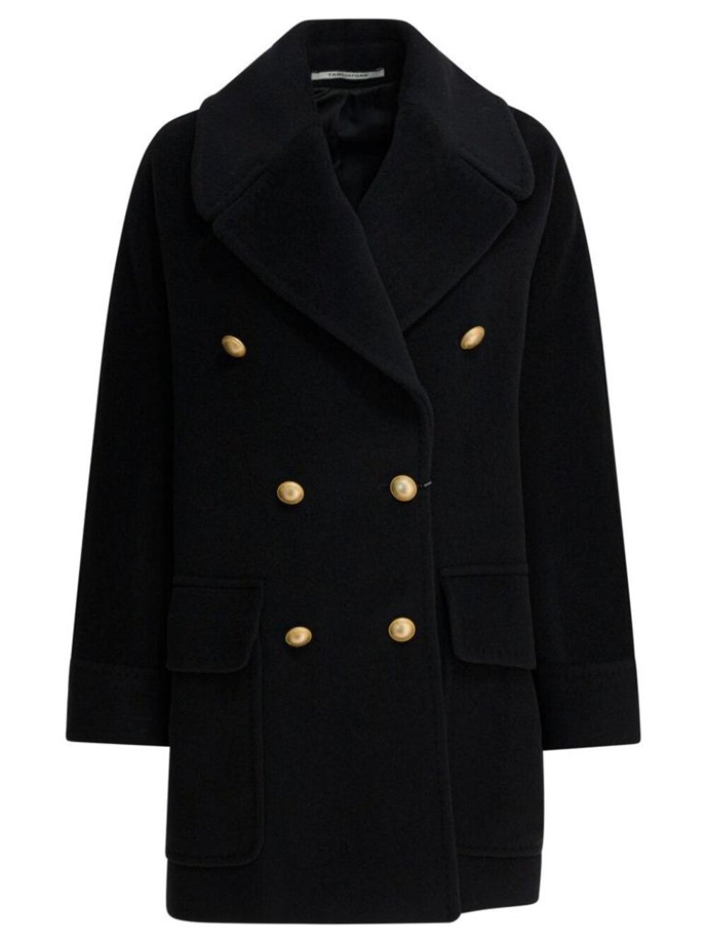 Tagliatore Virgin Wool Double-Breasted Coat Tag Size 42 Women